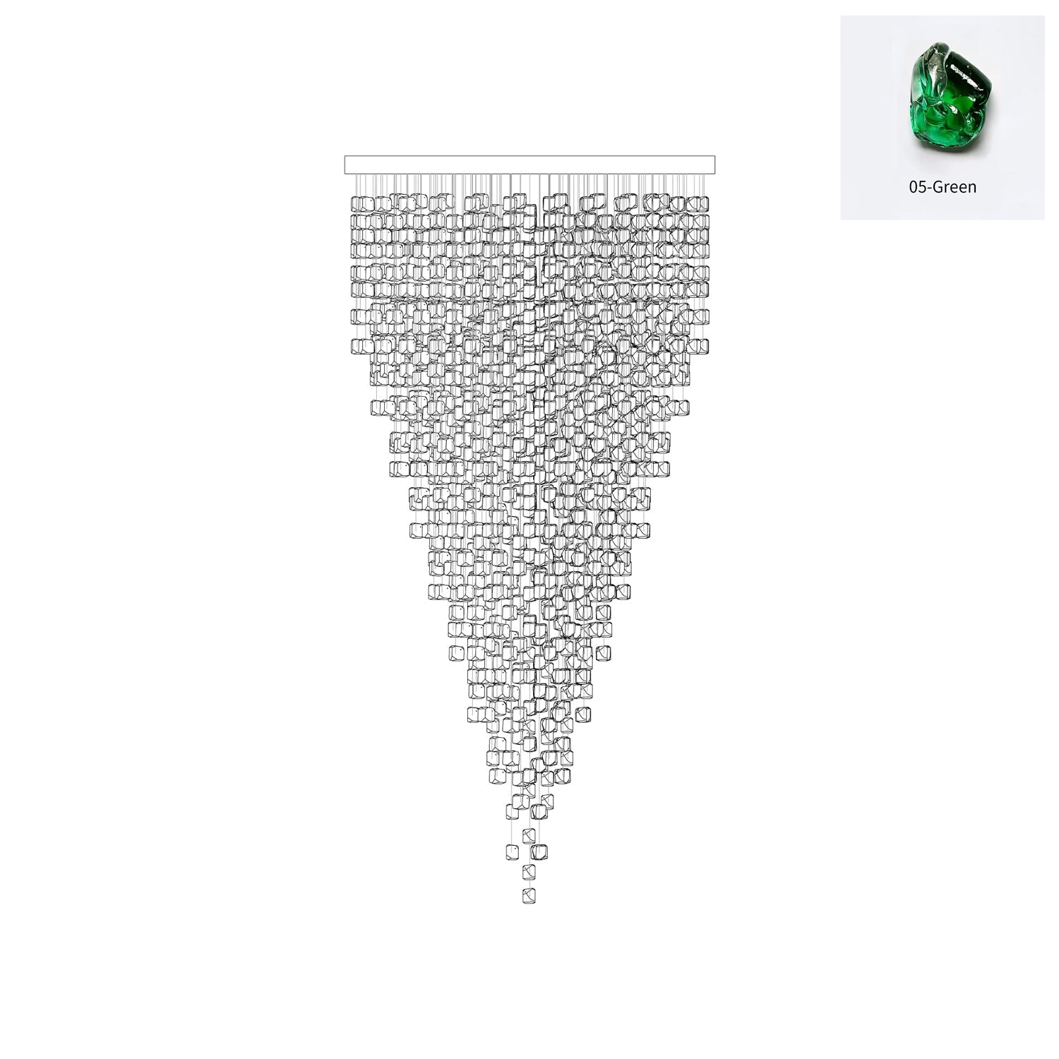 Veshaa Postmodern Luxury Stone Crystal Chandelier - Letslighting
