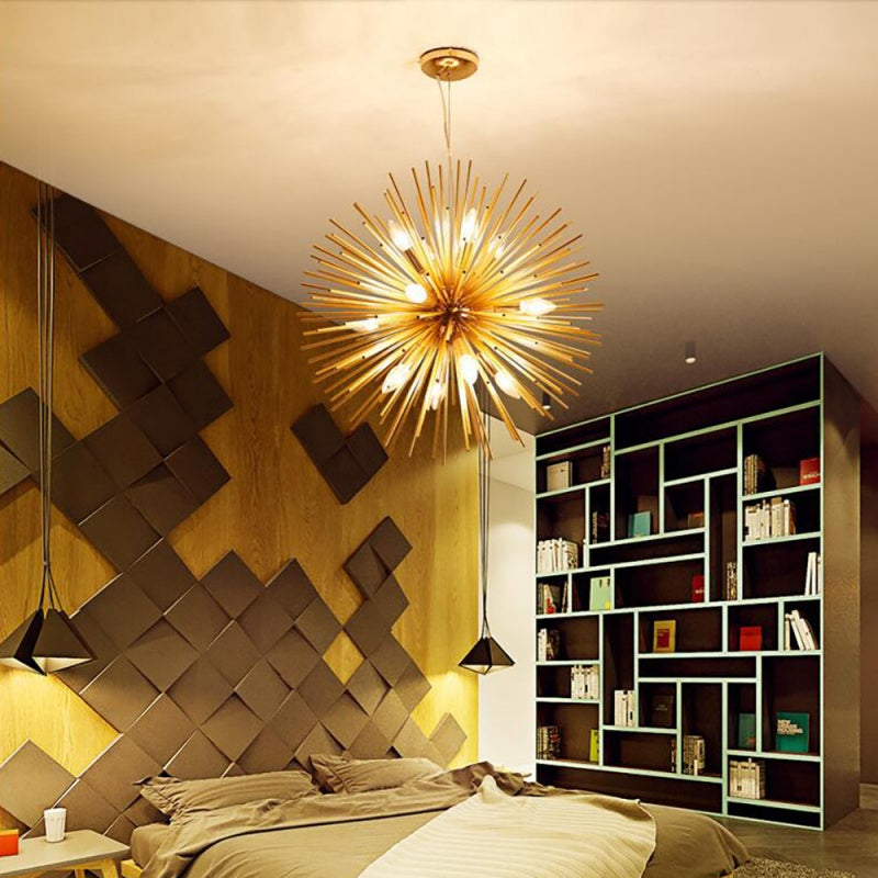 Arisha Modern LED Chandelier Metal Dining Living Room Bedroom