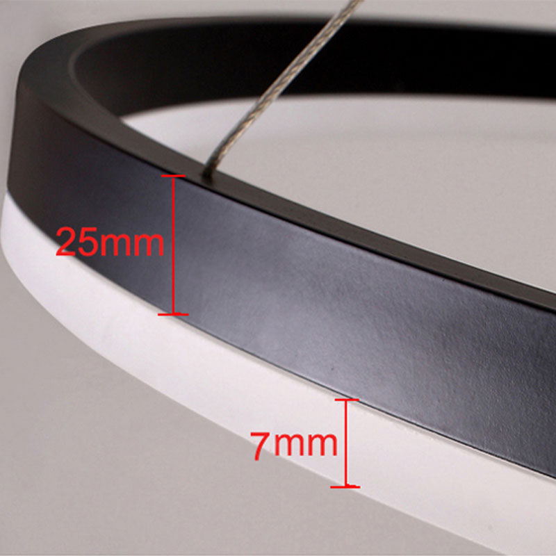 Arisha Modern Pendant Light Tir-Circle Metal