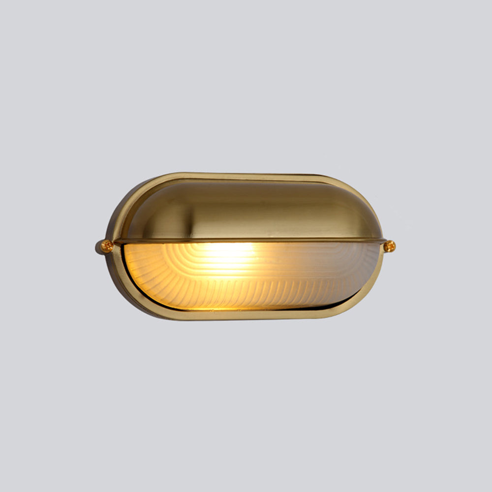 Ray Modern Round/Ellipse Outdoor Waterproof Wall Lamp, 2 Colors