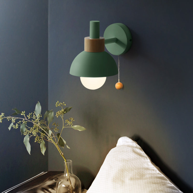 Valentina Modern LED Wall Lamp Glass Bedroom White/Yellow/Pink/Green - Letslighting