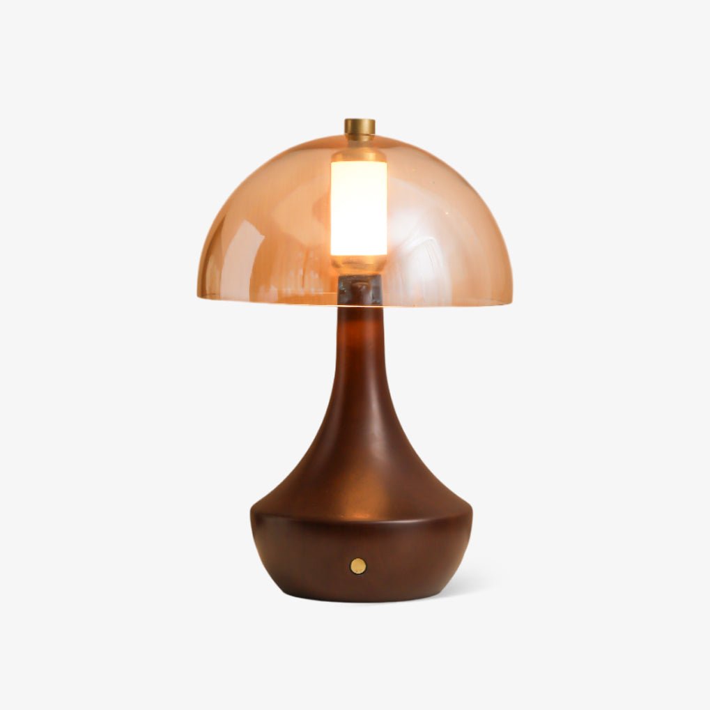 Aurae Wood & Glass Modern Table Lamp - Letslighting