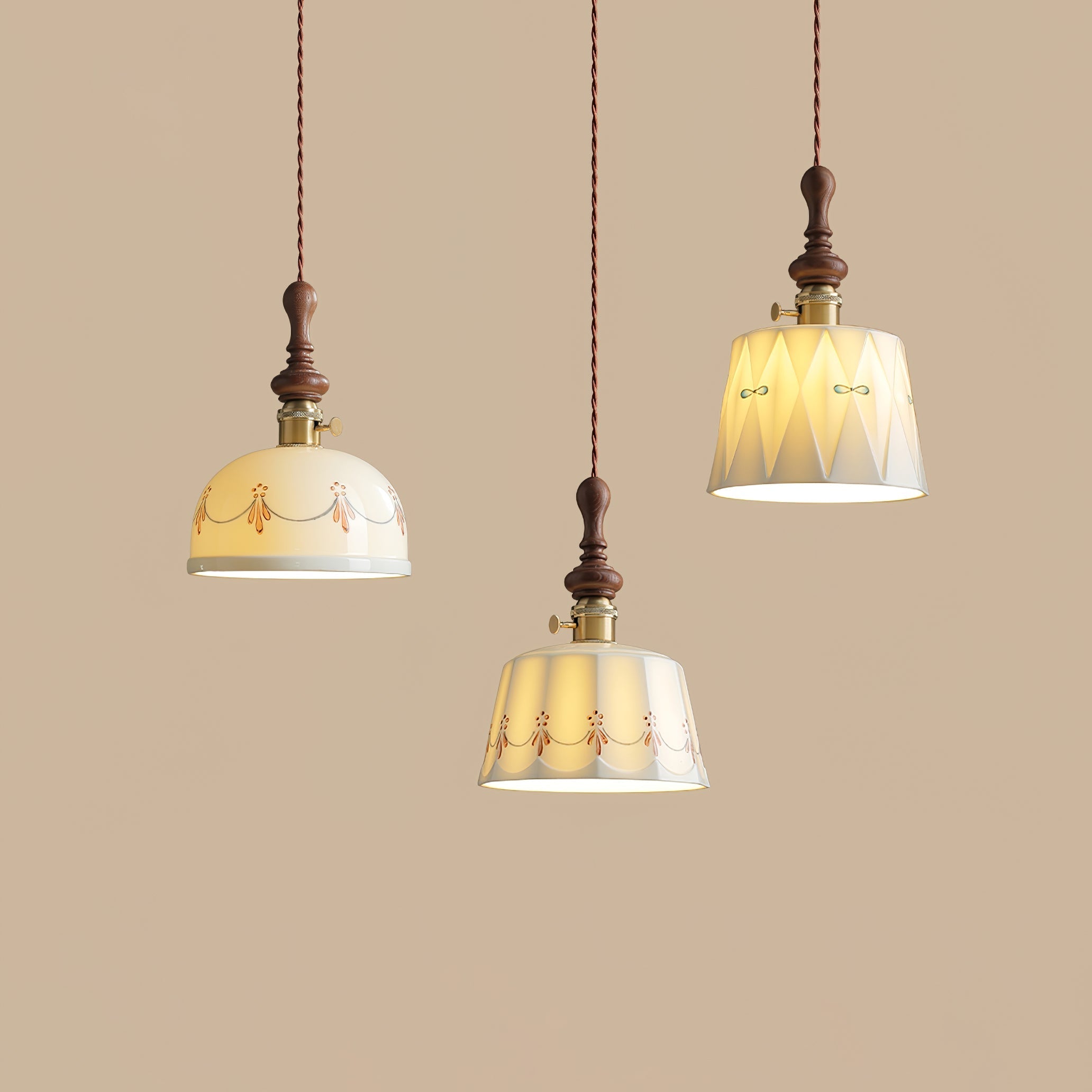 Ceraeyre Vintage Ceramic Pendant Light - Letslighting