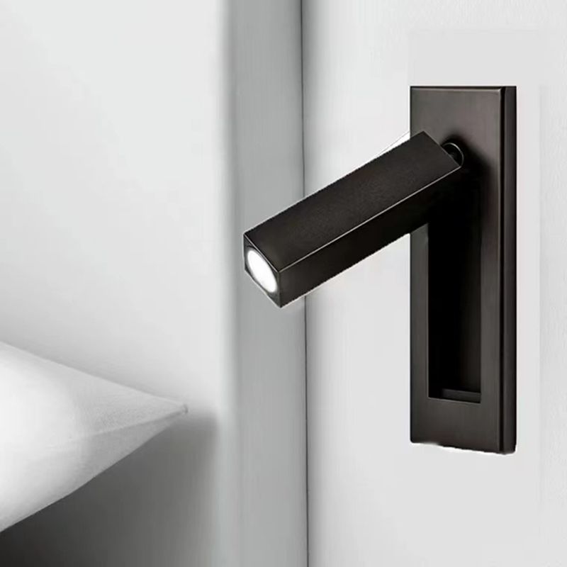 Arisha Modern Rotatable Embedded Bedside Sconce, Cylindrical/Square - Letslighting