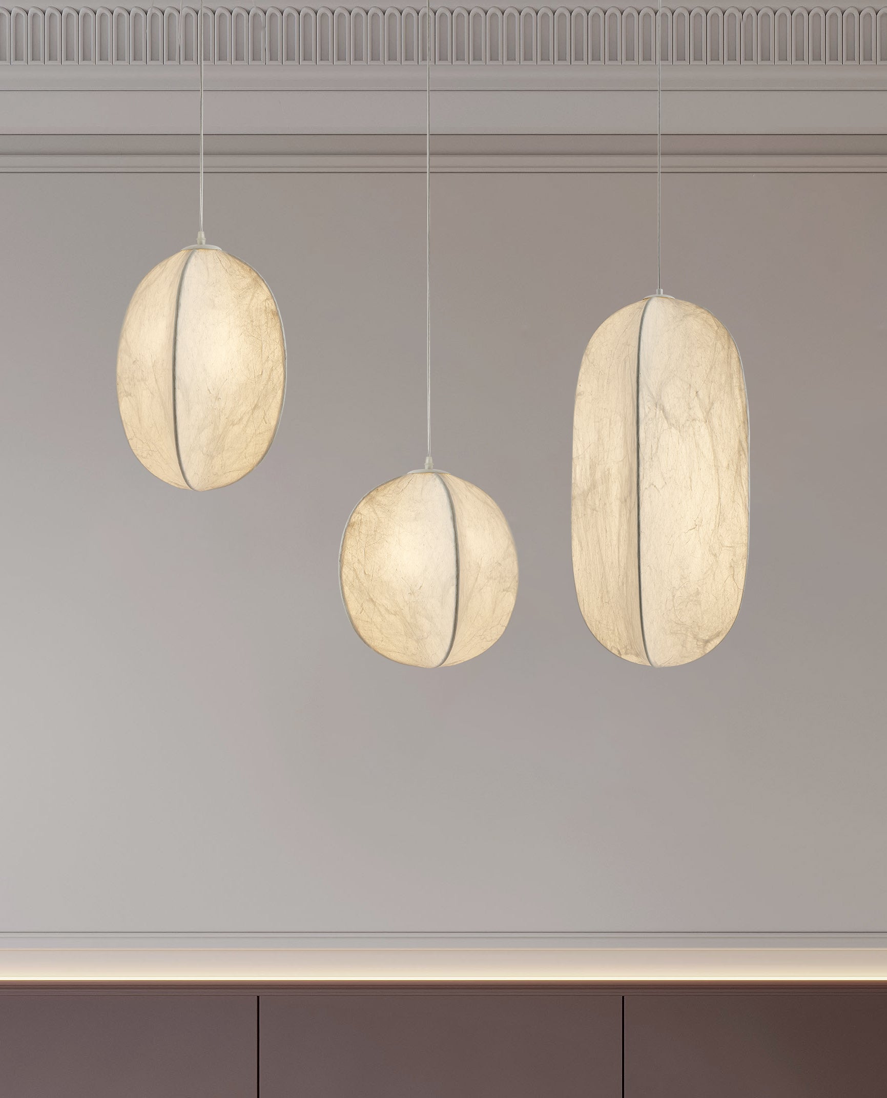 Cocoon Minimalist Silk Pendant Lamp - Letslighting