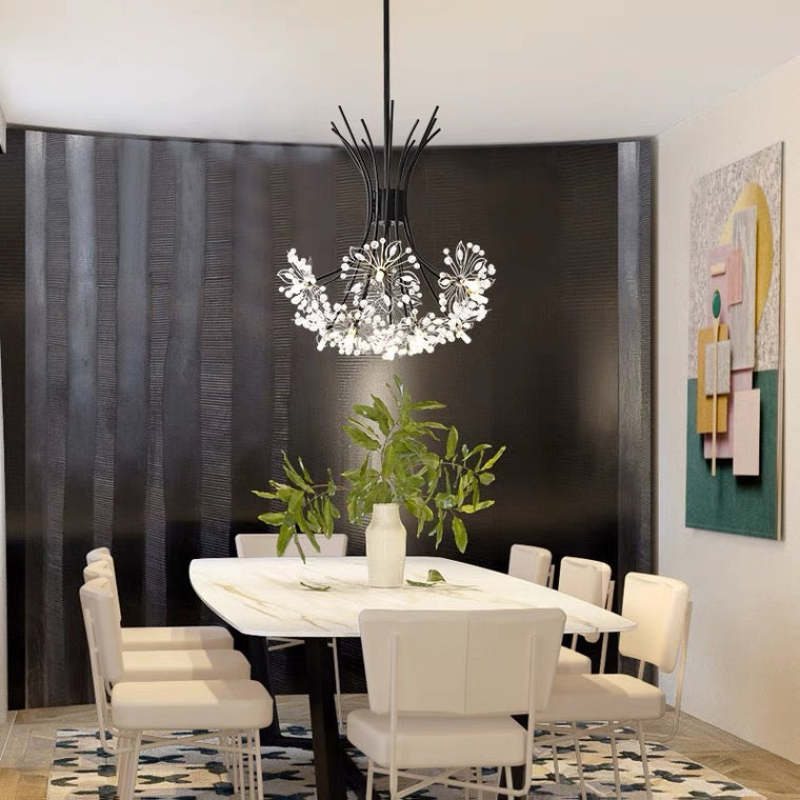 Arisha Modern Art Deco Crystal Sputnik Chandelier - Letslighting