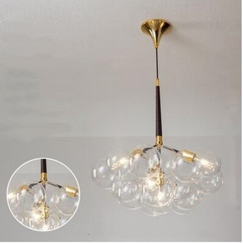 Valentina Nordic Luxury Clear Bubble Pendant Light - Letslighting