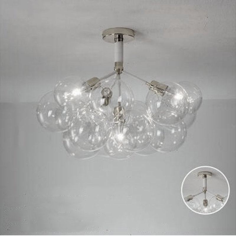 Valentina Nordic Luxury Clear Bubble Pendant Light - Letslighting