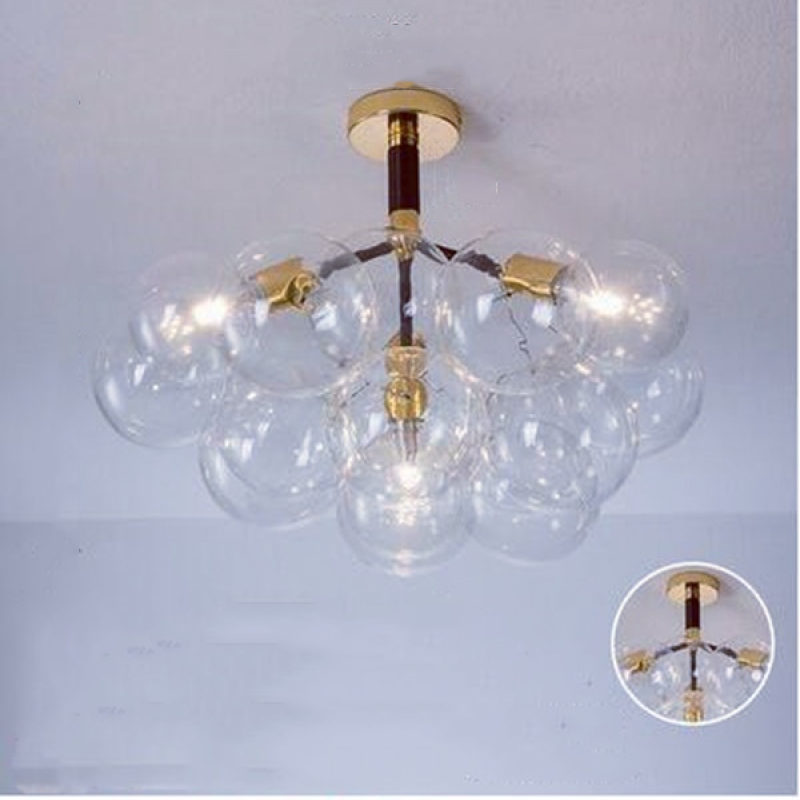Valentina Nordic Luxury Clear Bubble Pendant Light - Letslighting