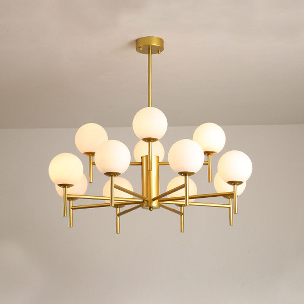 Silva Modern Globe Bubble Metal Glass Pendant Light - Letslighting