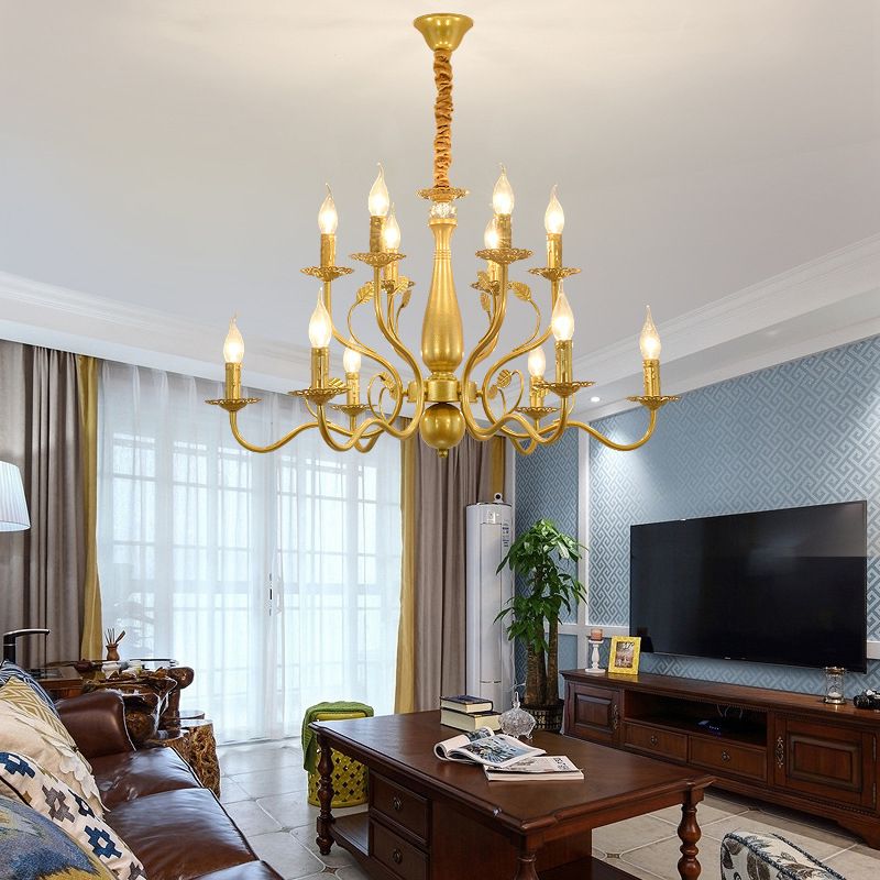 Kristy Antique Candle Crystal Chandelier - Letslighting