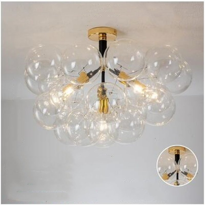 Valentina Nordic Luxury Clear Bubble Pendant Light - Letslighting
