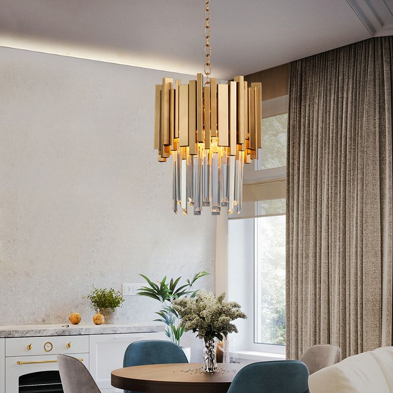 Kristy Modern Crystal Pendant Light Living Room - Letslighting