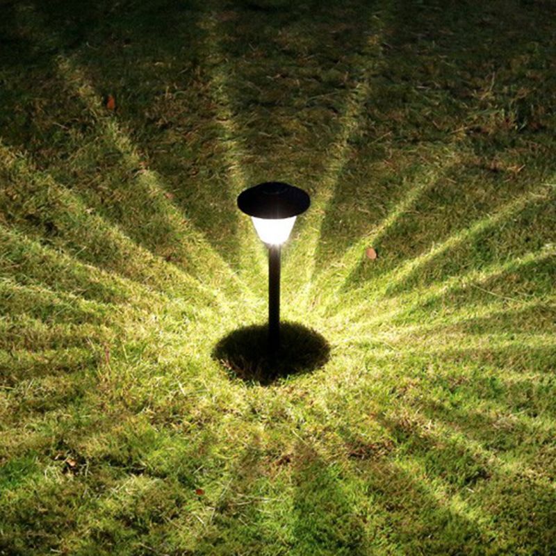 Ray Modern Metal Cap-Shaped Solar Outdoor Bollard Light