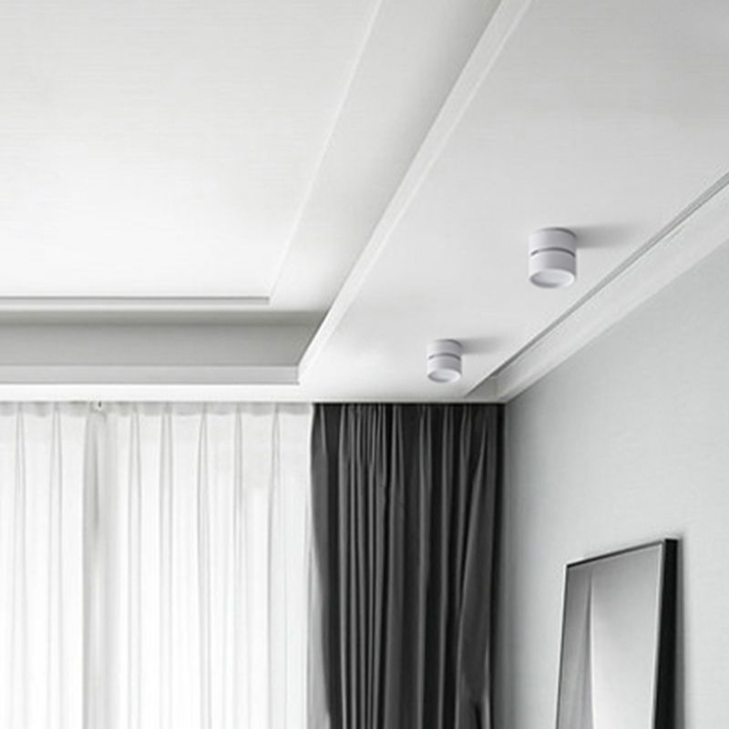 Arisha Flush Mount Ceiling Light Cylindrical Modern Metal Hallway