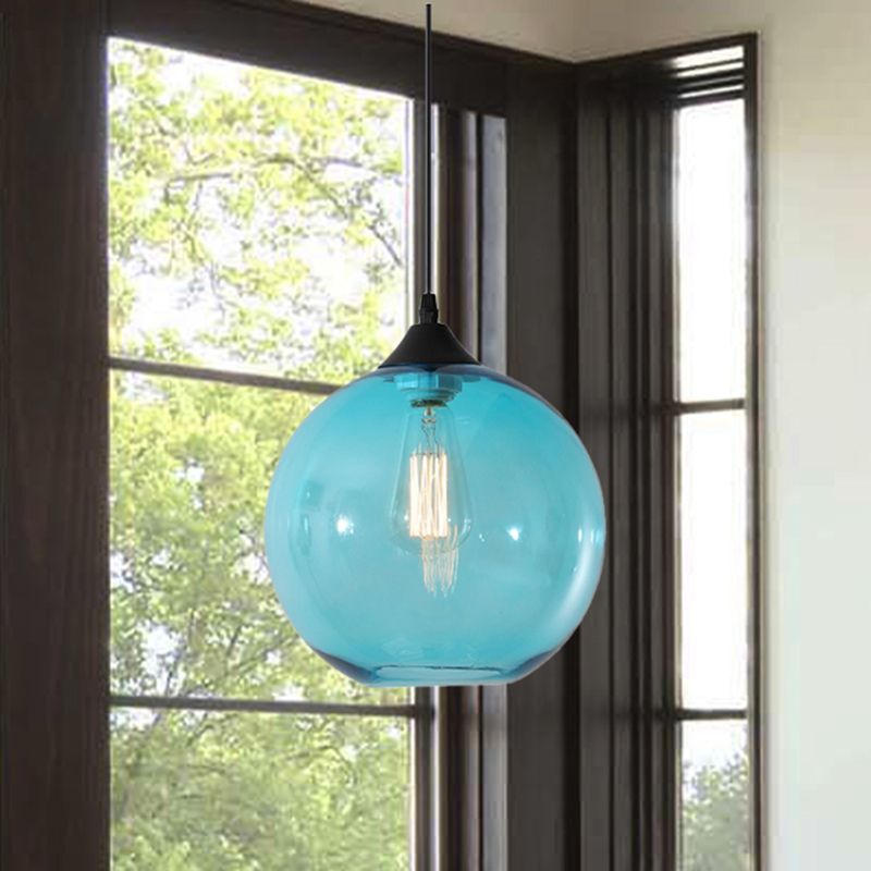 Valentina Modern Glass Globe Colorful Pendant Light - Letslighting