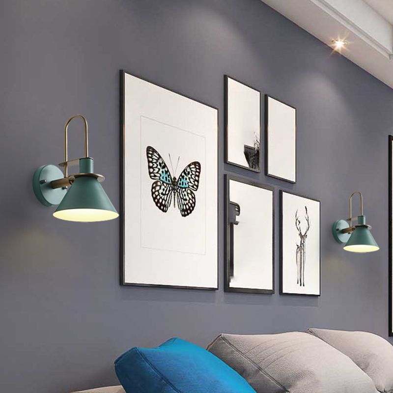 Valentina Vintage Horn Shape Metal Wall Lamp Living Room/Bedroom/Bathroom