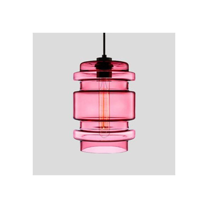 Arisha Modern Art Deco LED Cylindrical /Glass Pendant Light - Letslighting
