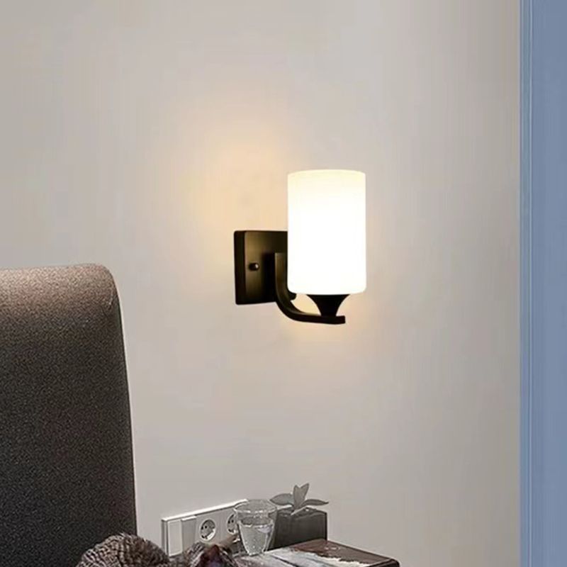 Kristy Minimalism Cylindrical Glass Art Vanity Wall Lamp - Letslighting