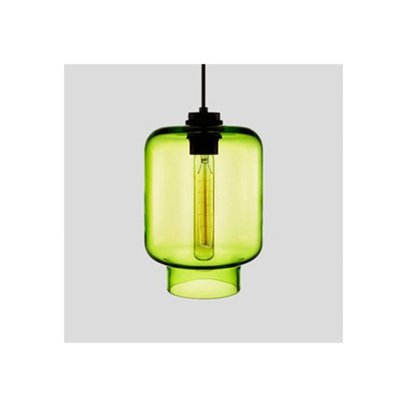 Arisha Modern Art Deco LED Cylindrical /Glass Pendant Light - Letslighting