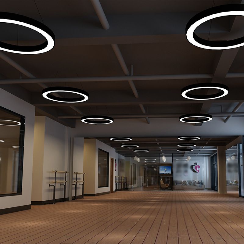 Arisha Minimalist Ring Acrylic Round Pendant Light Bedroom/Living Room - Letslighting