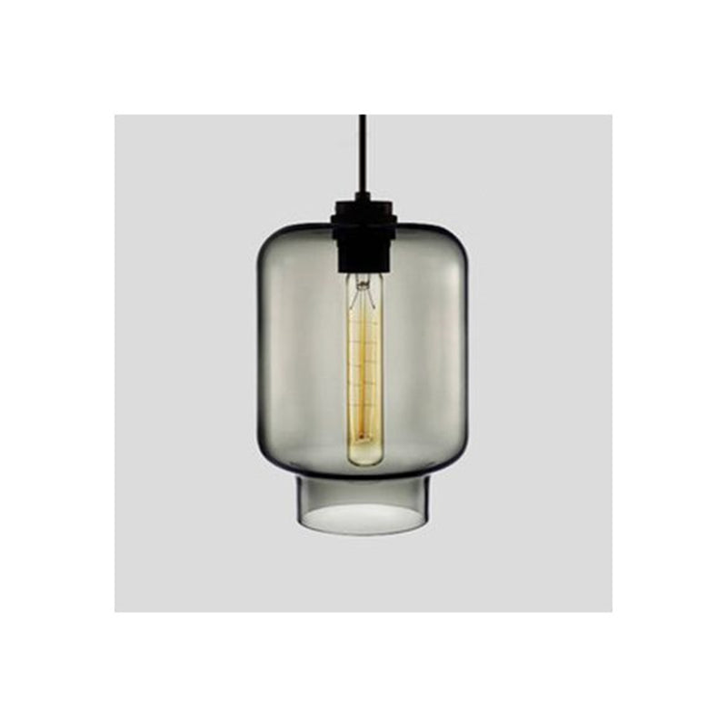 Arisha Modern Art Deco LED Cylindrical /Glass Pendant Light - Letslighting