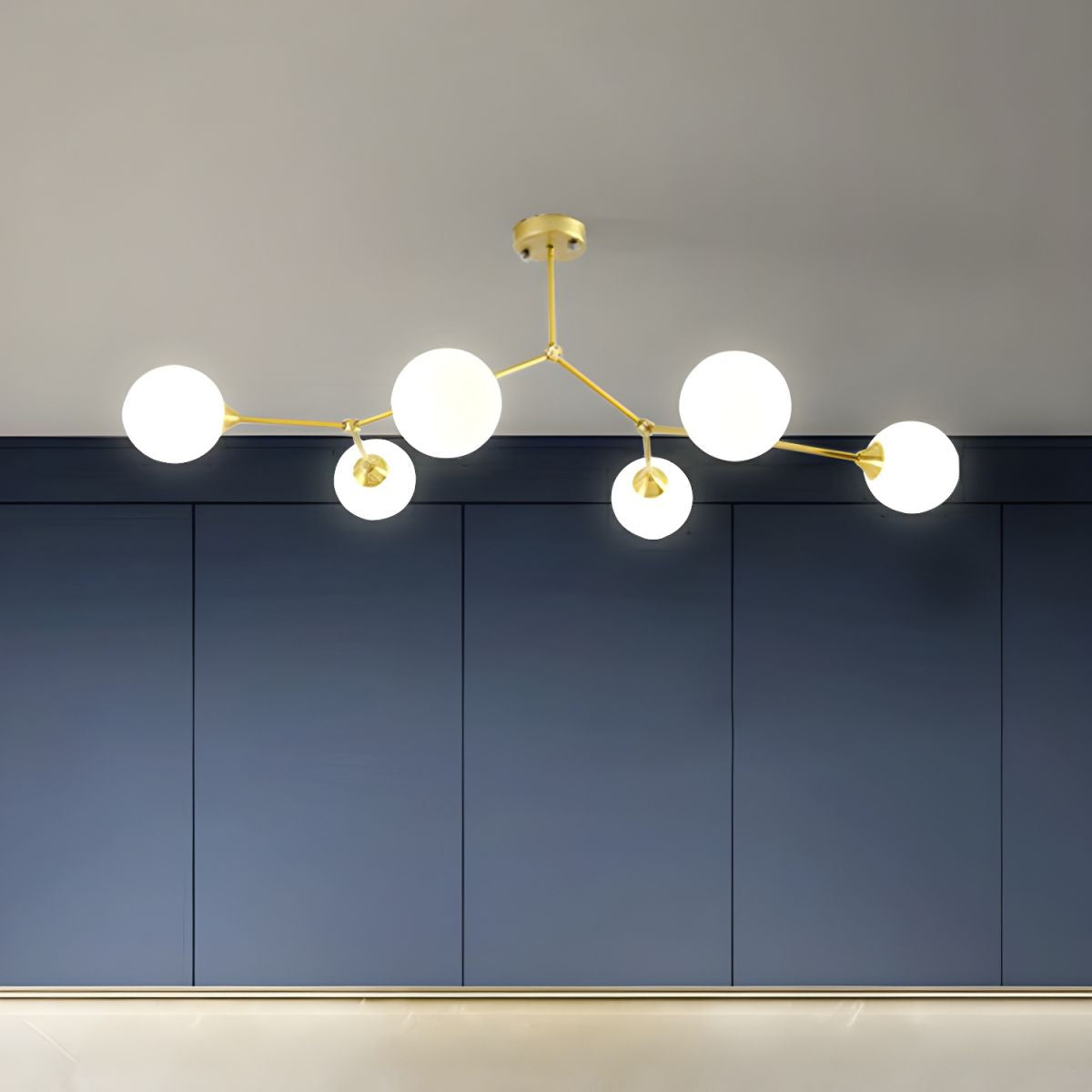 Valentina Modern Glass Bubble Chandelier Bedroom - Letslighting