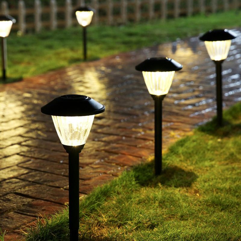 Ray Modern Metal Cap-Shaped Solar Outdoor Bollard Light