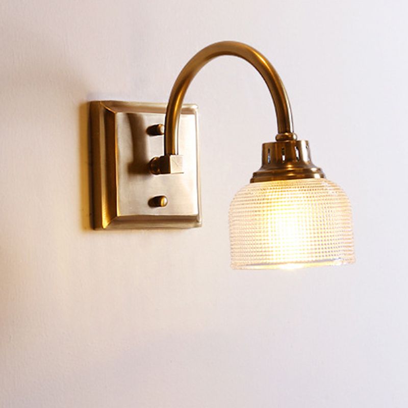 Silva Vintage Bowl-shaped Glass Wall Lamps - Letslighting