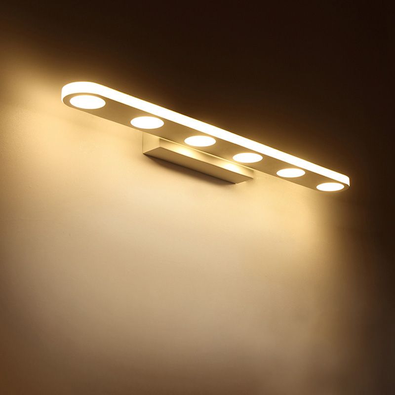 Arisha Modern Oval Metal Acrylic Bedroom Wall Lamp