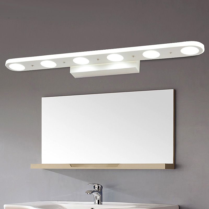 Arisha Modern Oval Metal Acrylic Bedroom Wall Lamp