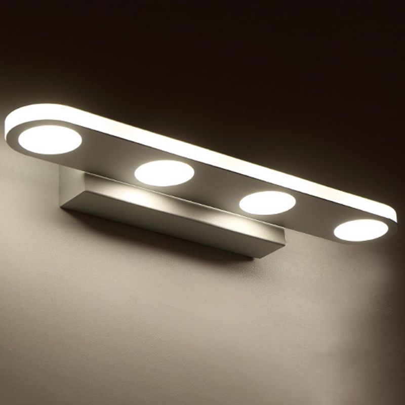 Arisha Modern Oval Metal Acrylic Bedroom Wall Lamp