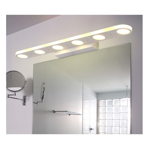 Arisha Modern Oval Metal Acrylic Bedroom Wall Lamp