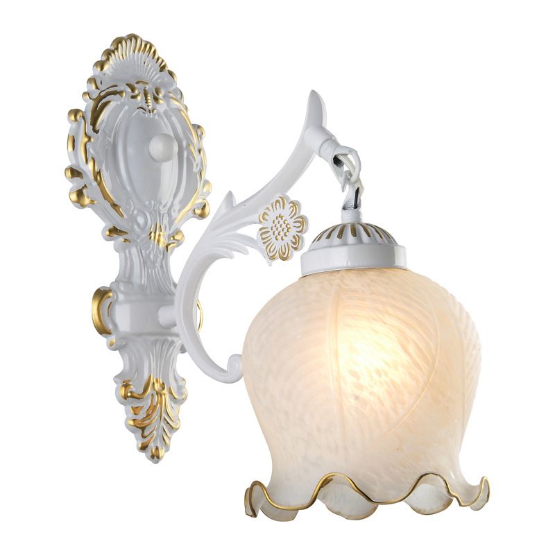 Ray Vintage Flower shape Metal&Glass Modern Wall Lamp Bronze