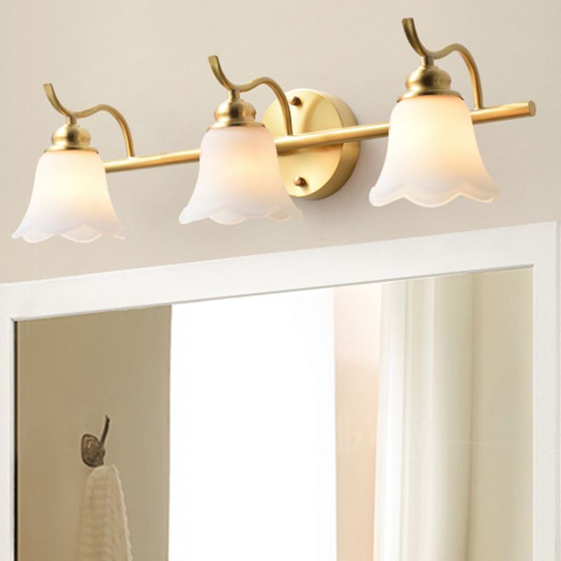 Ray Vintage Flower Shaped Metal&Glass Lamp Wall