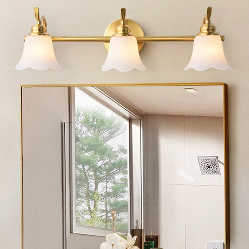 Ray Vintage Flower Shaped Metal&Glass Lamp Wall