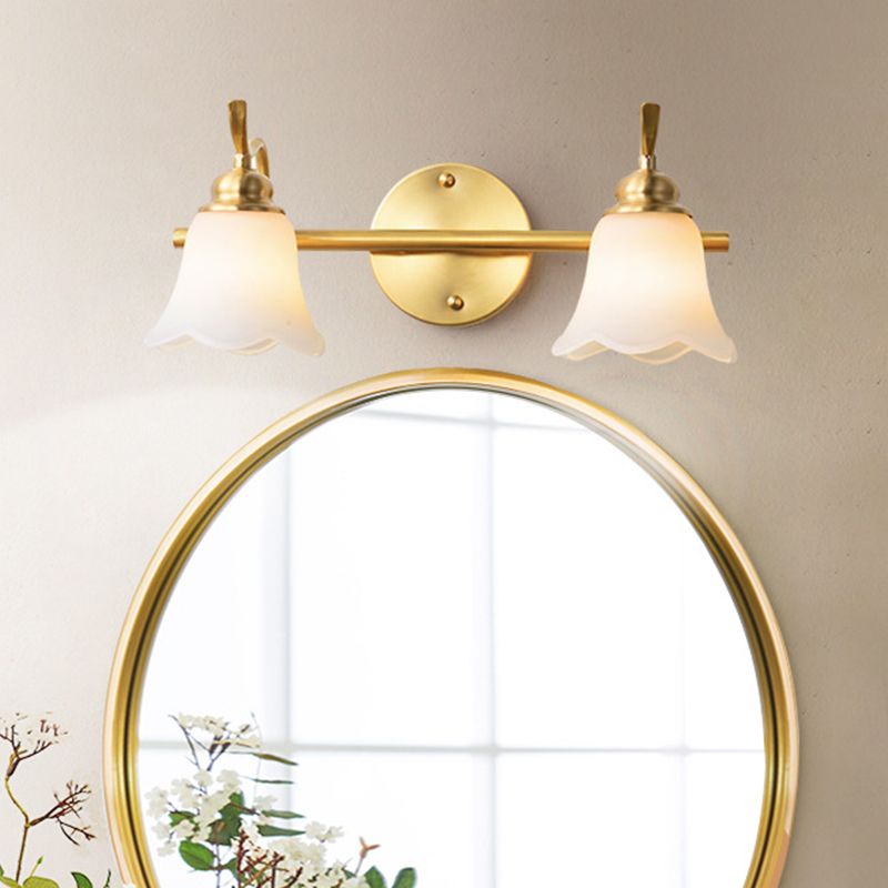 Ray Vintage Flower Shaped Metal&Glass Lamp Wall