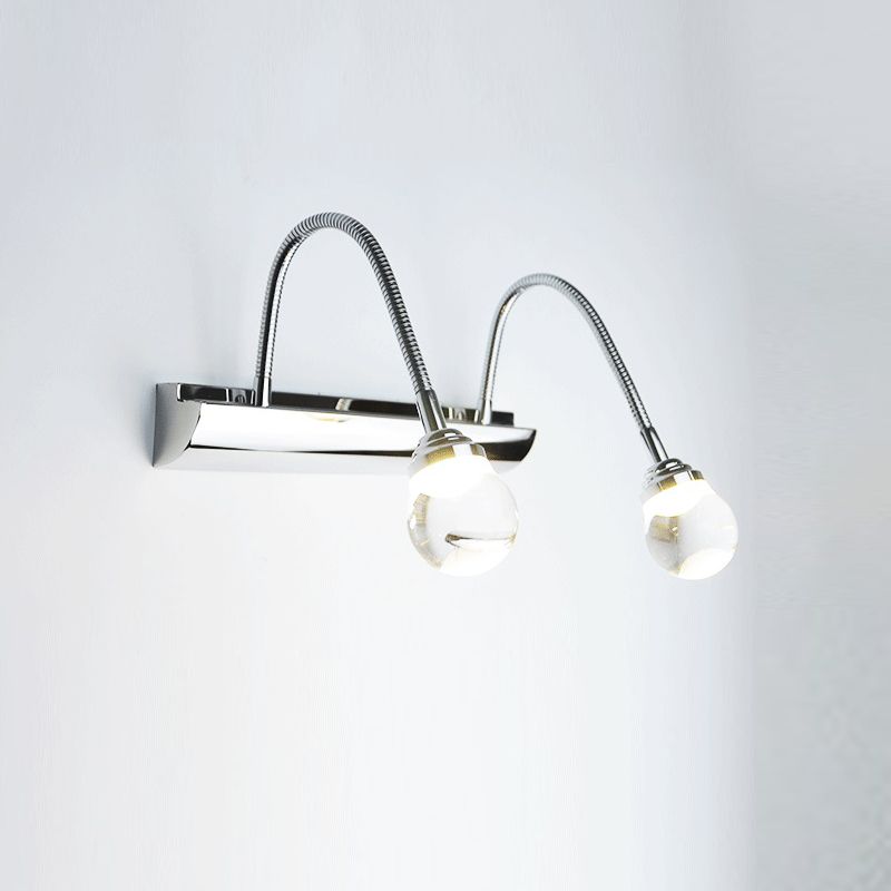 Arisha Modern Curve Around Steel Acrylic Wall Lamp - Letslighting