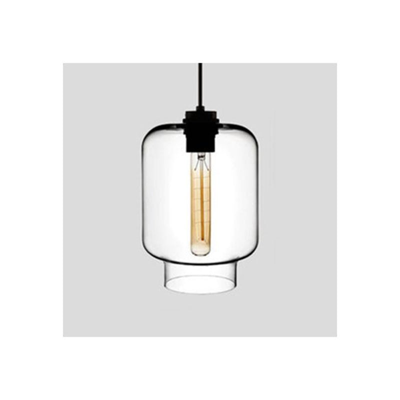 Arisha Modern Art Deco LED Cylindrical /Glass Pendant Light - Letslighting