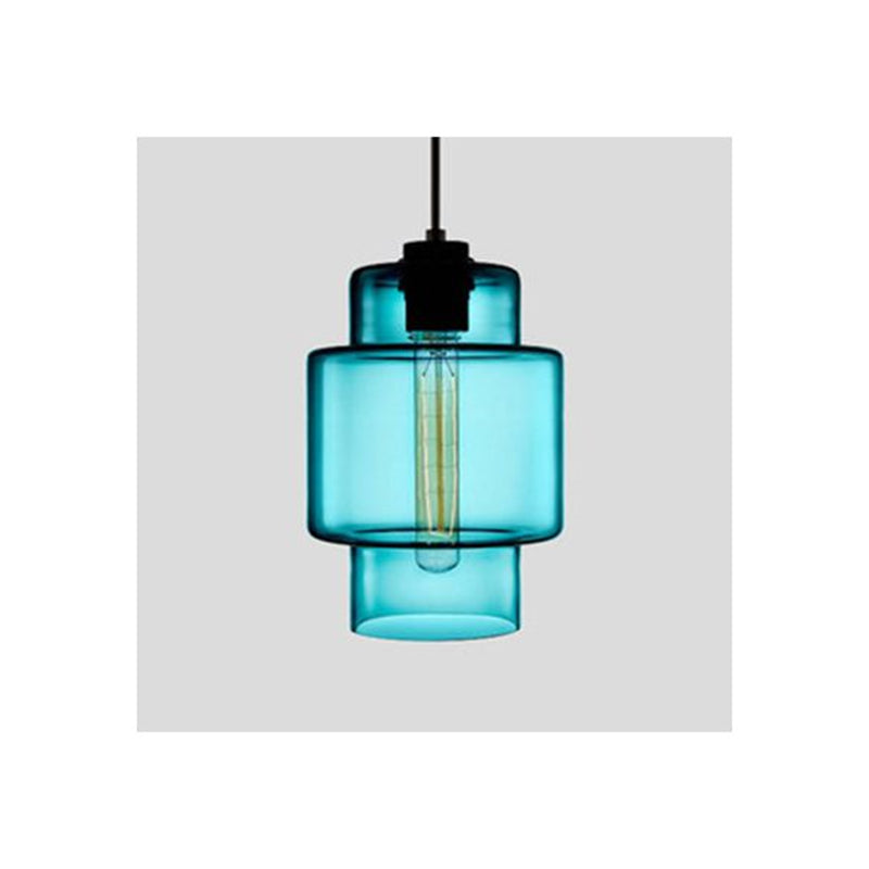 Arisha Modern Art Deco LED Cylindrical /Glass Pendant Light - Letslighting