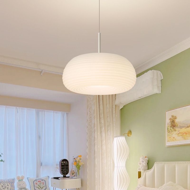 Ritta Drum Shape Pendant Light Metal & Acrylic