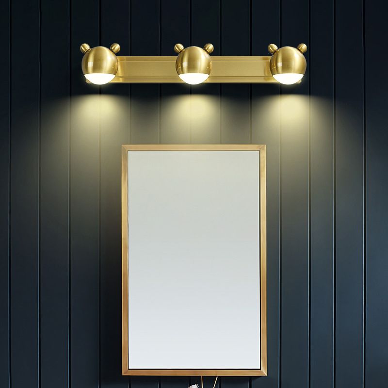 Arisha Modern Animal Globe Metal Vanity Wall Light Bedroom