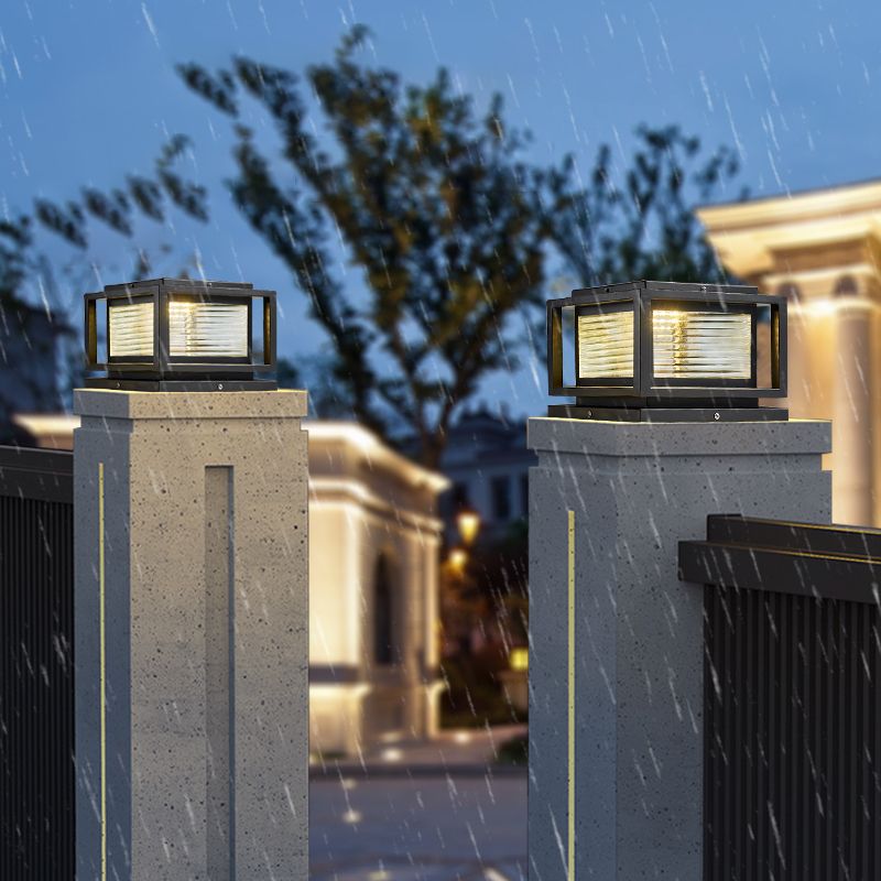 Ray LED Rectangular Metal Outdoor Lamps