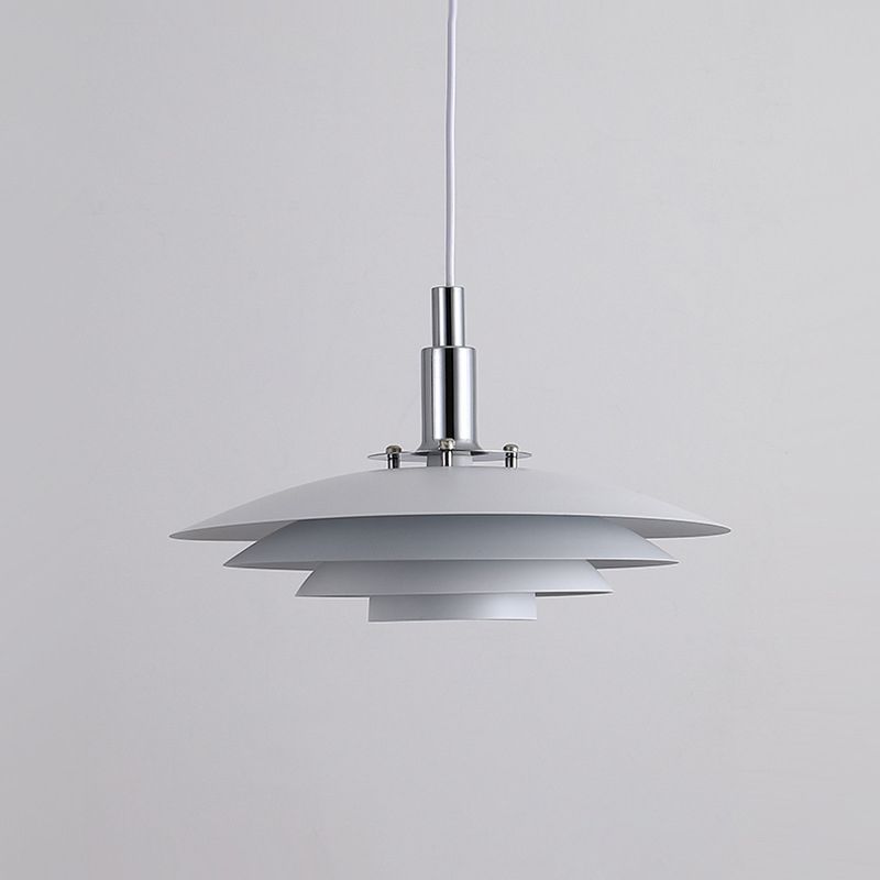 Valentina Modern Frisbee Shaped Metal Pendant Light