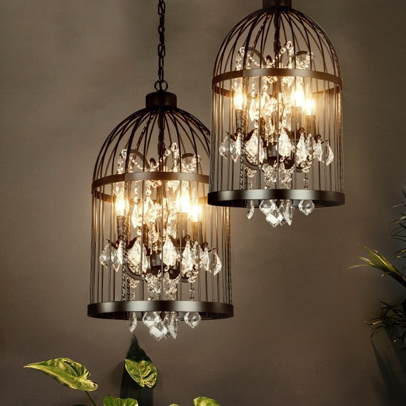 Arisha Designer Industrial Vintage Birdcage Pendant Light - Letslighting
