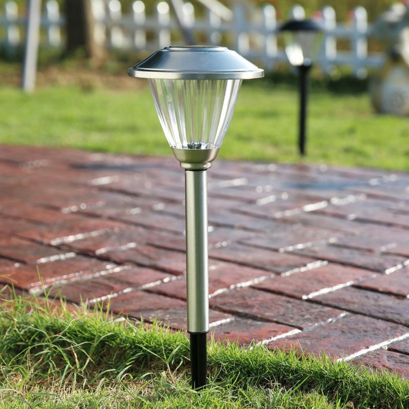 Ray Modern Metal Cap-Shaped Solar Outdoor Bollard Light