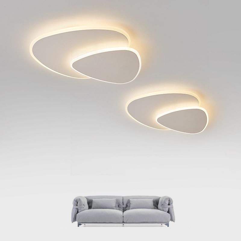 Arisha Designer Geometric Acrylic Flush Mount Ceiling Light - Letslighting