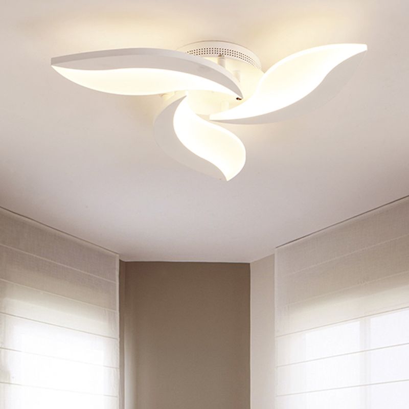 Arisha Minimalist Art Deco Flower Flush Mount Ceiling Light Living Room - Letslighting