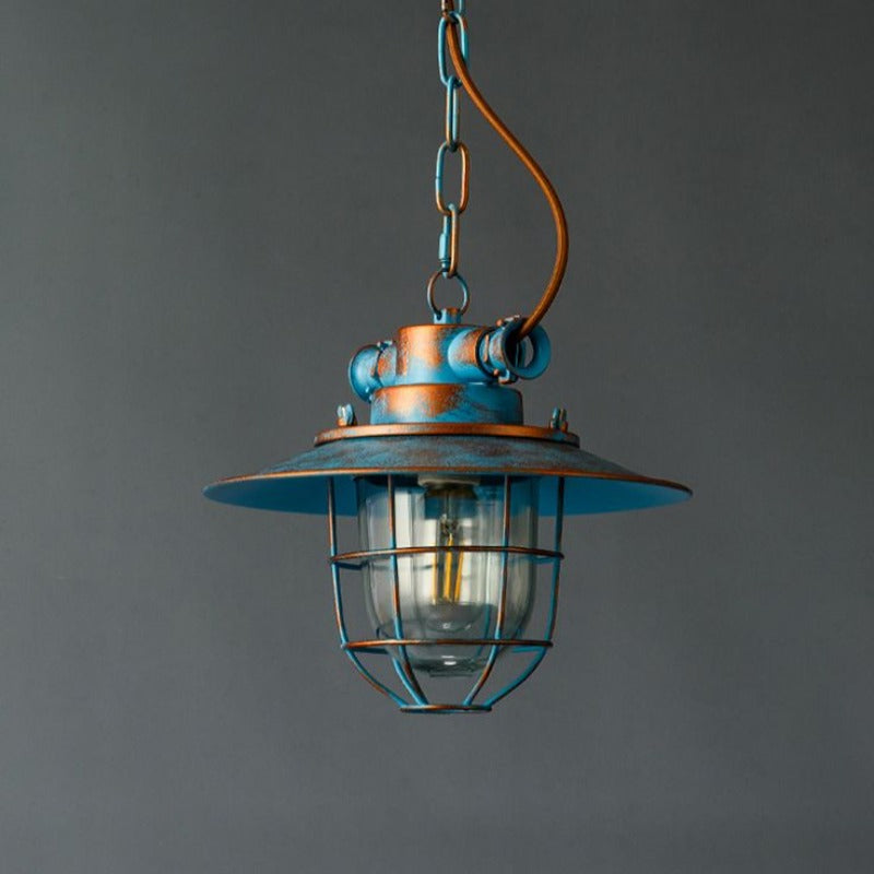 Epoch Industrial Metal Glass Pendant Light Bedroom