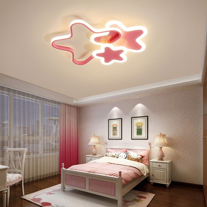 Valentina LED Star Designer Children Flush Mount Ceiling Light - Letslighting